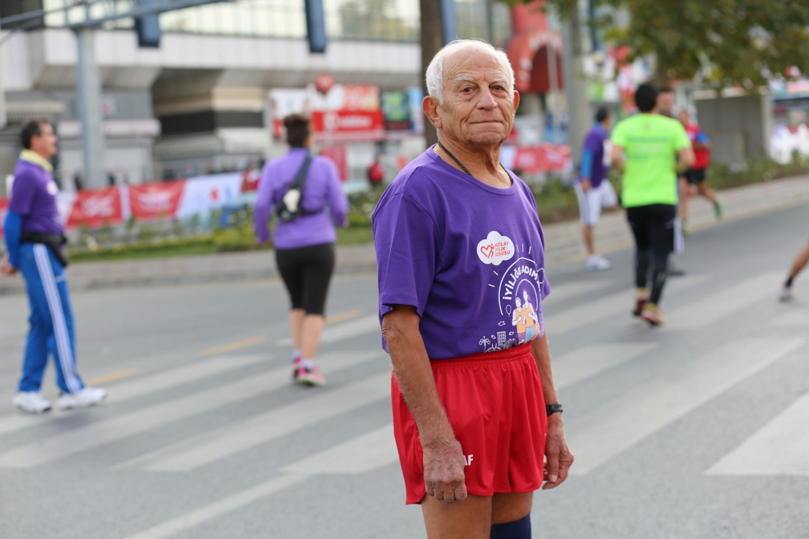Veteran member at a club event